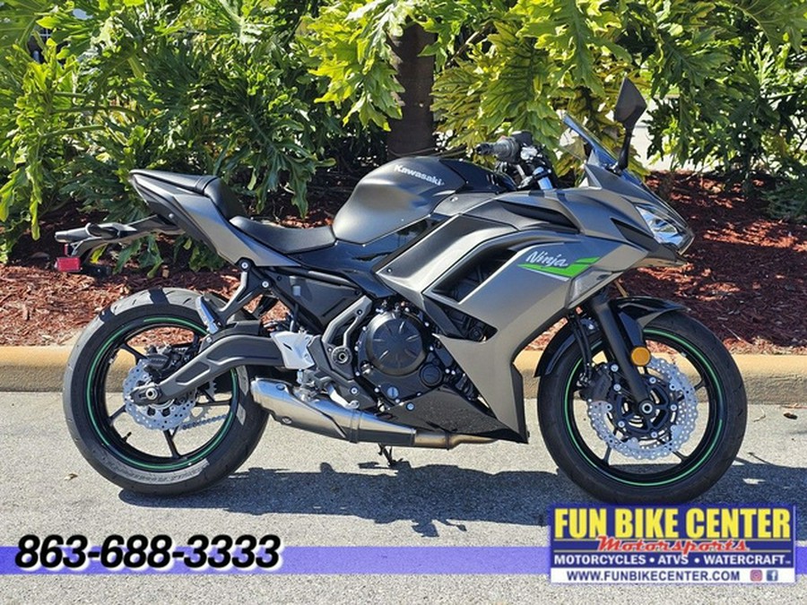 2024 Kawasaki Ninja 650 Metallic Matte Graphenesteel Gray/Ebony