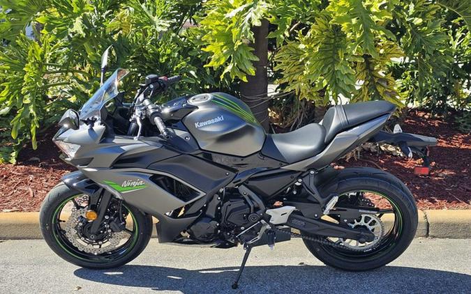 2024 Kawasaki Ninja 650 Metallic Matte Graphenesteel Gray/Ebony