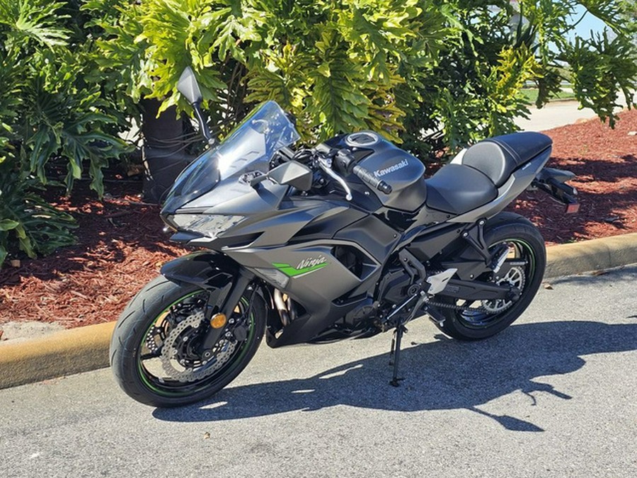 2024 Kawasaki Ninja 650 Metallic Matte Graphenesteel Gray/Ebony