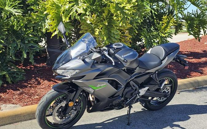 2024 Kawasaki Ninja 650 Metallic Matte Graphenesteel Gray/Ebony