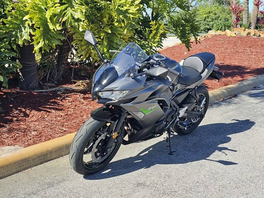 2024 Kawasaki Ninja 650 Metallic Matte Graphenesteel Gray/Ebony