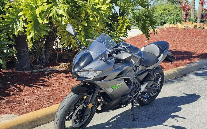 2024 Kawasaki Ninja 650 Metallic Matte Graphenesteel Gray/Ebony