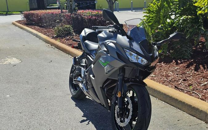 2024 Kawasaki Ninja 650 Metallic Matte Graphenesteel Gray/Ebony