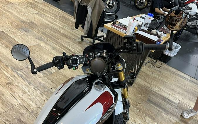 2025 Indian 101 Scout Ghost White Metallic With Graphics