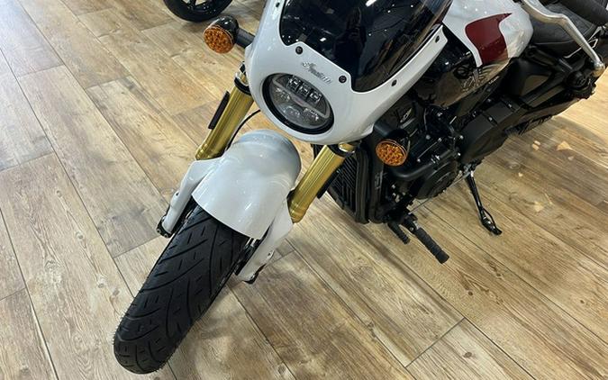 2025 Indian 101 Scout Ghost White Metallic With Graphics