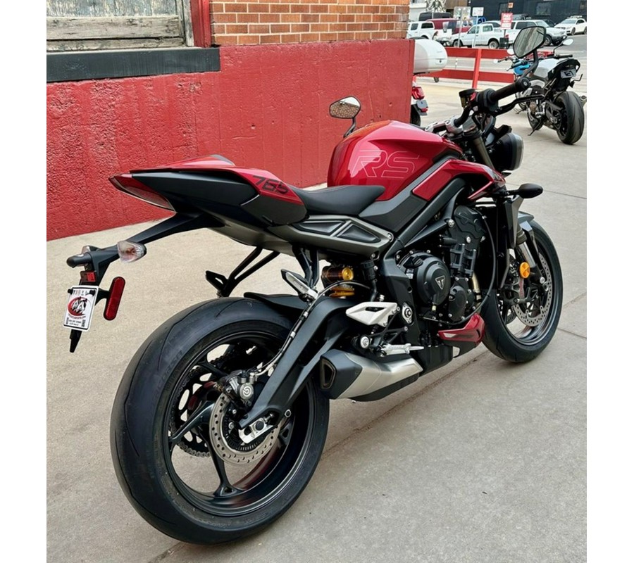 2024 Triumph Street Triple 765 RS Carnival Red