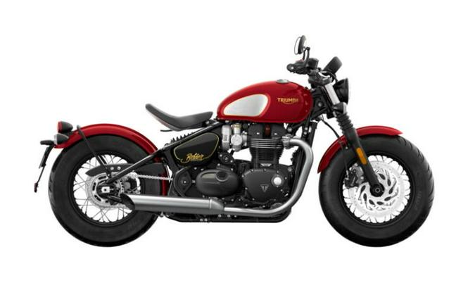 2022 Triumph Bonneville Bobber Gold Line Carnival Red/Sapphire Black