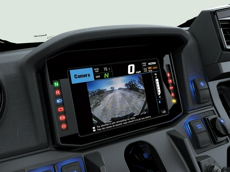 2026 Kawasaki Ridge Crew Platinum Ranch Edition HVAC Metallic Deep Red/Ebony - 110151