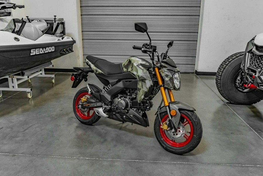 2026 Kawasaki Z125 PRO Cypher Camo Beige