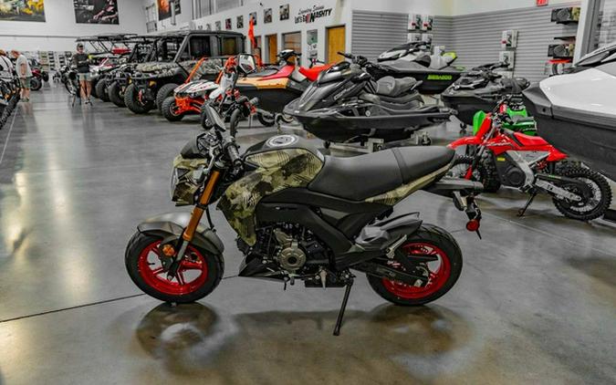 2026 Kawasaki Z125 PRO Cypher Camo Beige
