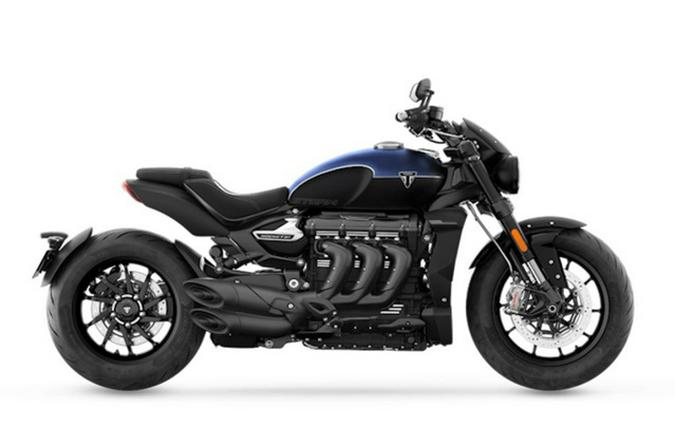 2025 Triumph Rocket 3 Storm R Satin Pacific Blue and Matte Sapp Storm R