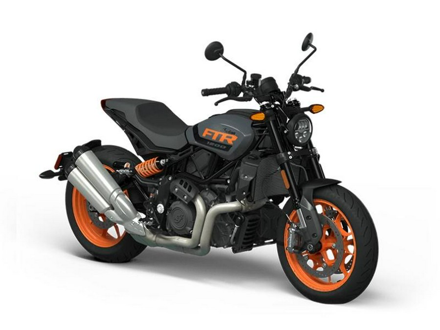 2023 Indian Motorcycle® FTR Stealth Gray/Orange Burst