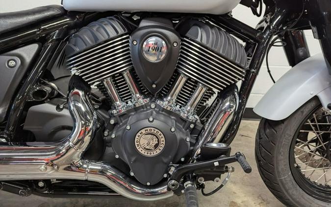 2024 Indian Chief Bobber ABS Ghost White Metallic Smoke