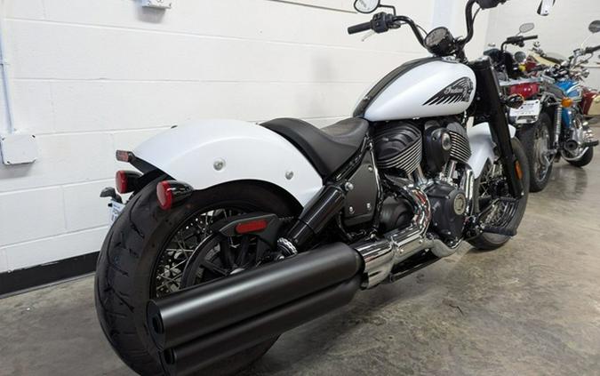 2024 Indian Chief Bobber ABS Ghost White Metallic Smoke