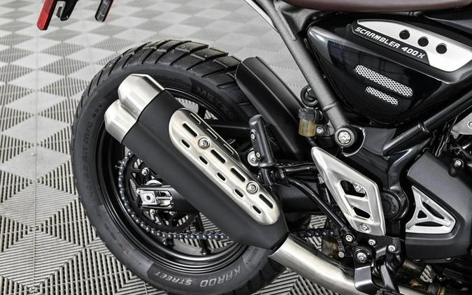 2025 Triumph Scrambler 400 X Phantom Black / Silver Ice