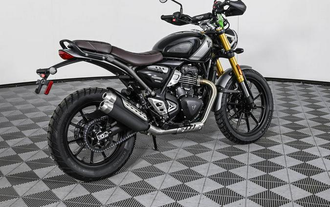 2025 Triumph Scrambler 400 X Phantom Black / Silver Ice