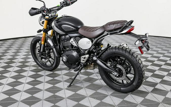 2025 Triumph Scrambler 400 X Phantom Black / Silver Ice