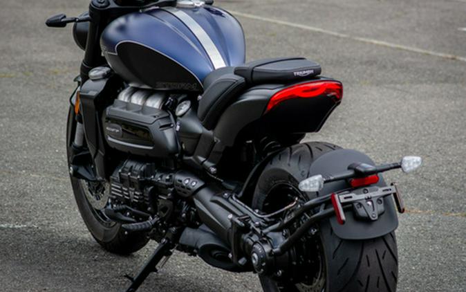 2025 Triumph Rocket 3 Storm R Satin Pacific Blue and Matte Sapphire Black