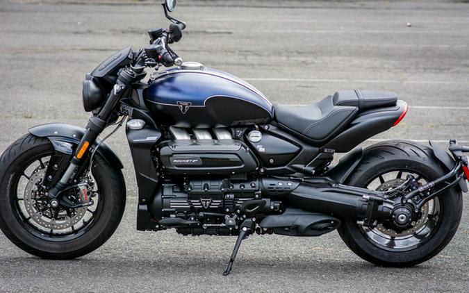 2025 Triumph Rocket 3 Storm R Satin Pacific Blue and Matte Sapphire Black