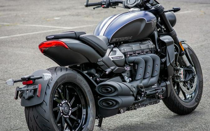 2025 Triumph Rocket 3 Storm R Satin Pacific Blue and Matte Sapphire Black