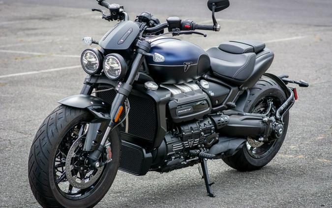 2025 Triumph Rocket 3 Storm R Satin Pacific Blue and Matte Sapphire Black