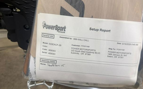 2026 KTM EXC 500 F