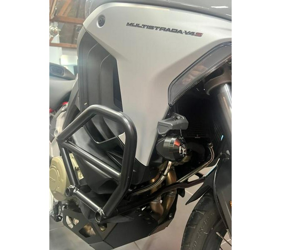 2023 Ducati Multistrada V4S Iceberg White - Spoked Wheels