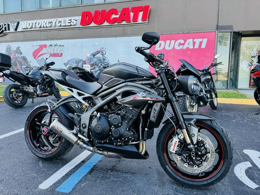 2019 Triumph Speed Triple RS Matt Jet Black
