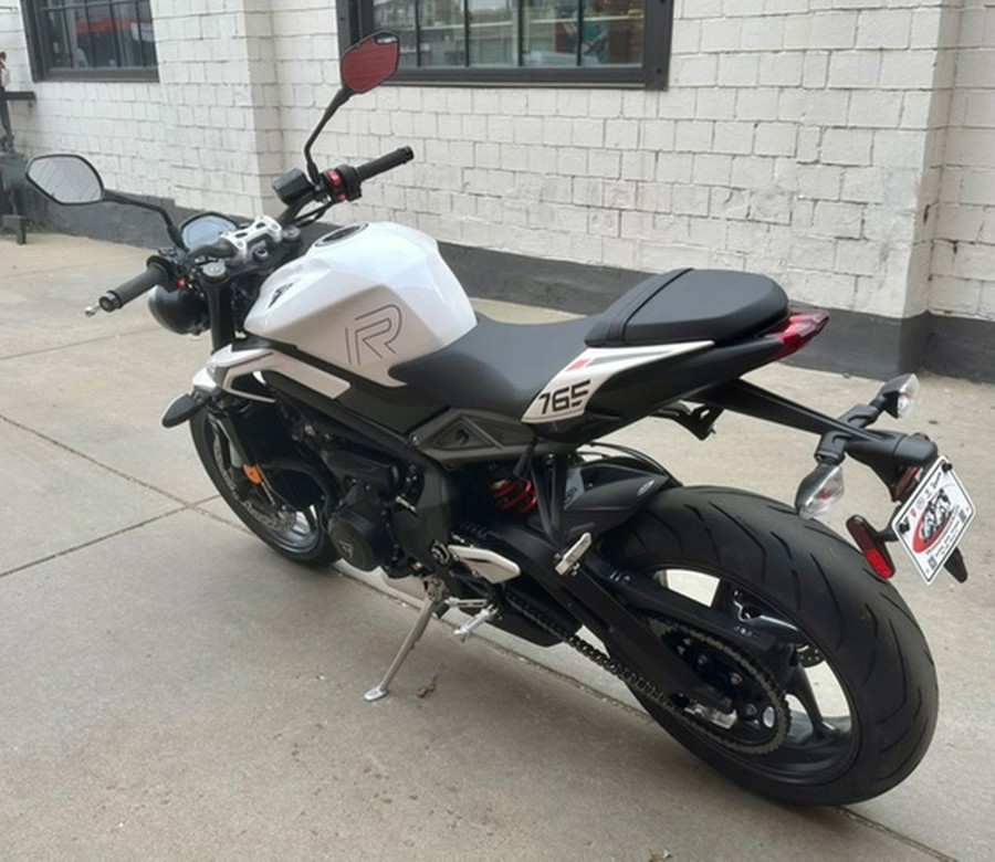 2025 Triumph Street Triple 765 R Pure White