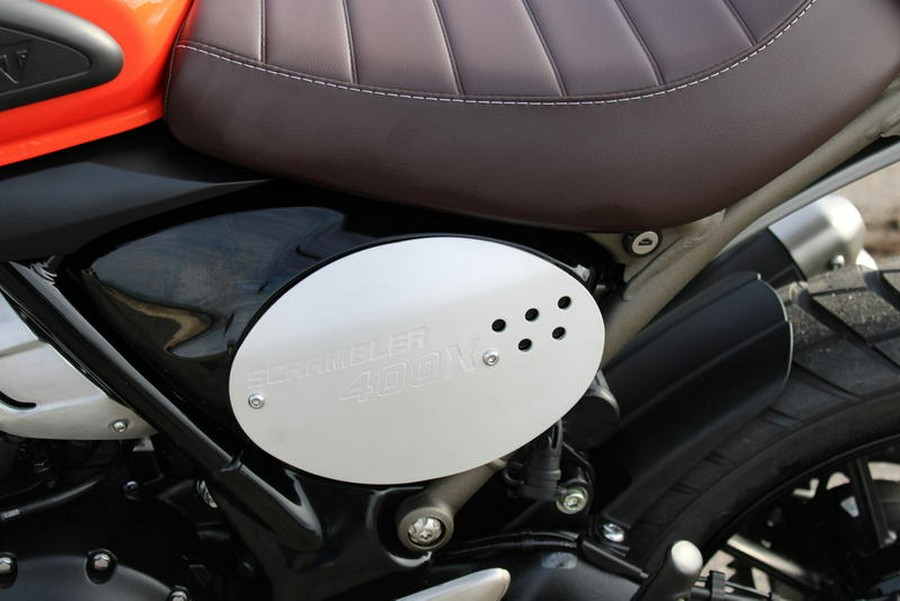 2026 Triumph Scrambler 400 X Baja Orange/Aluminium