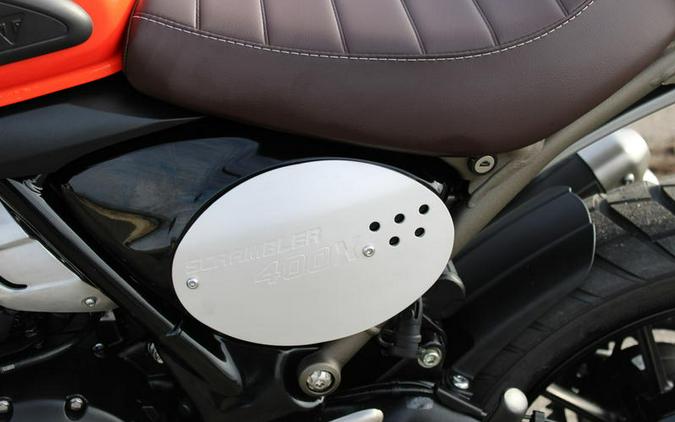 2026 Triumph Scrambler 400 X Baja Orange/Aluminium