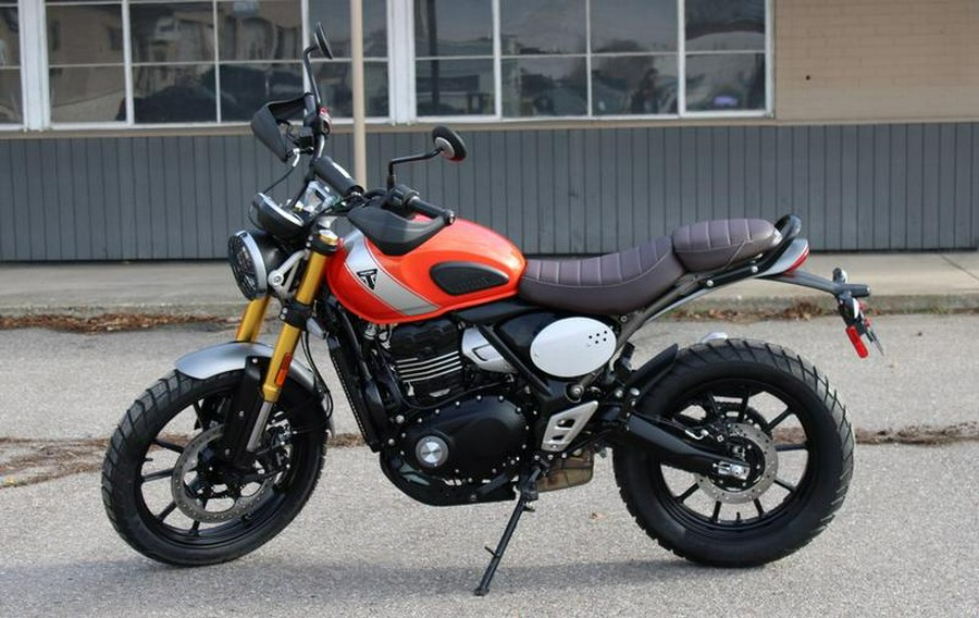 2026 Triumph Scrambler 400 X Baja Orange/Aluminium