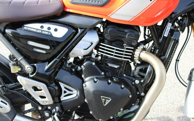 2026 Triumph Scrambler 400 X Baja Orange/Aluminium