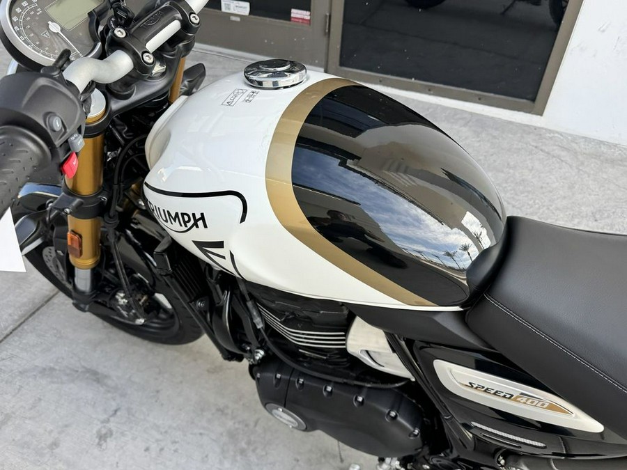 2026 Triumph Speed 400 Pearl Metallic White/Phantom Black