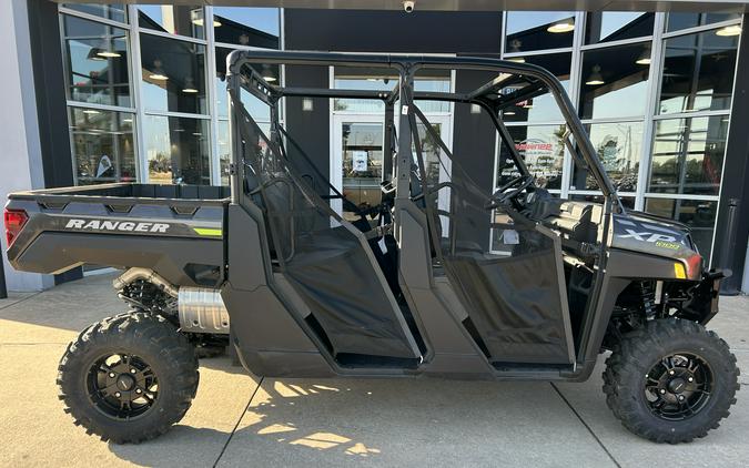 2023 Polaris Industries RANGER CREW XP 1000 Premium Super Graphite with Lifted Lime Accents