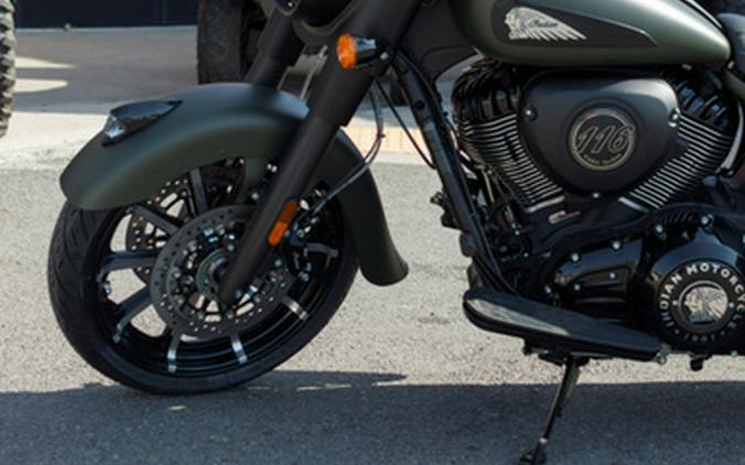 2025 Indian Springfield Dark Horse Moss Green Smoke
