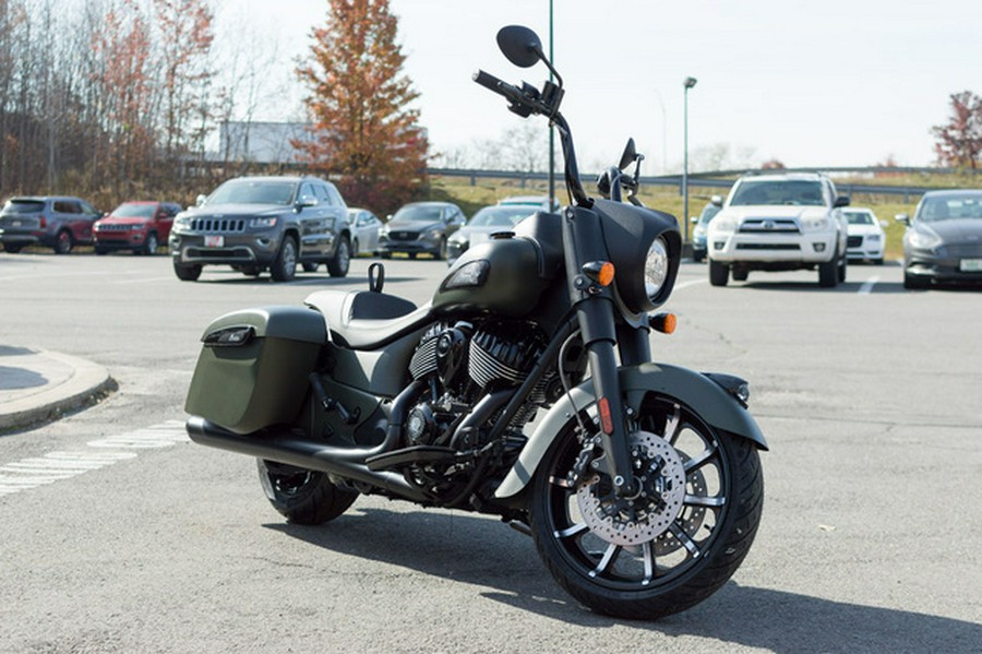 2025 Indian Springfield Dark Horse Moss Green Smoke