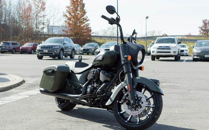 2025 Indian Springfield Dark Horse Moss Green Smoke