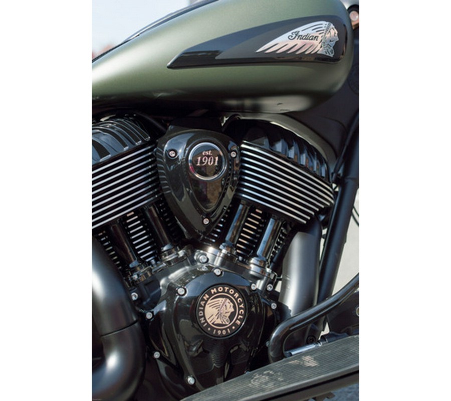 2025 Indian Springfield Dark Horse Moss Green Smoke