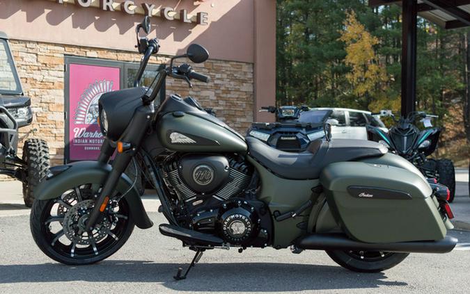 2025 Indian Springfield Dark Horse Moss Green Smoke