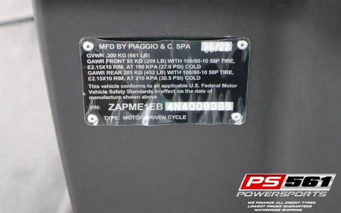 2022 Piaggio Piaggio 1 FCW Active