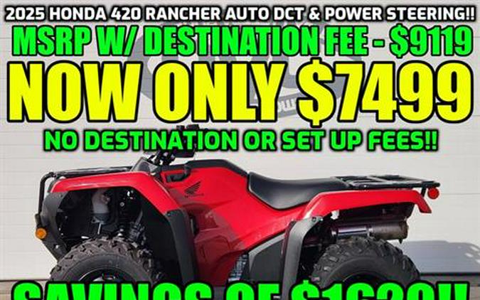 2025 Honda FourTrax Rancher 4x4 Automatic DCT EPS