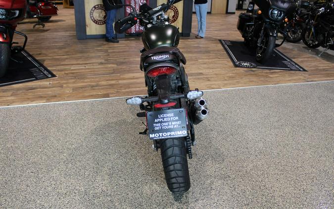 2025 Triumph Scrambler 400 X Matte Khaki Green / Fusion White