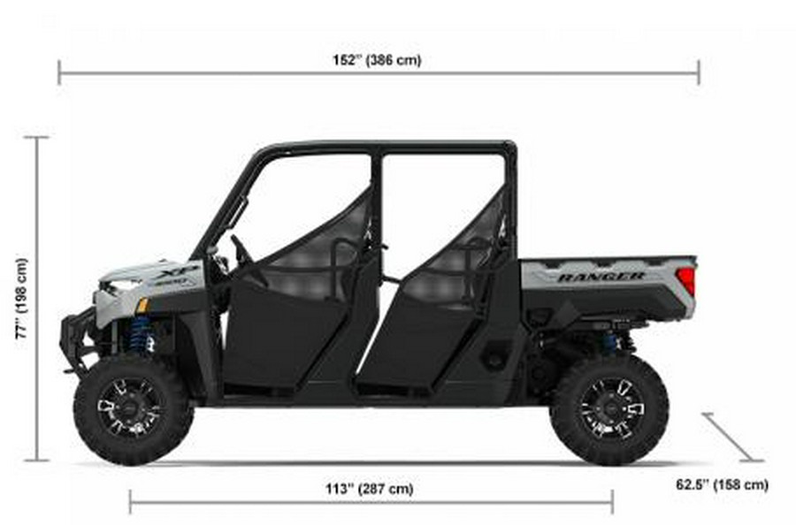 2022 Polaris Industries RANGER CREW XP 1000 Premium Ghost White Metallic