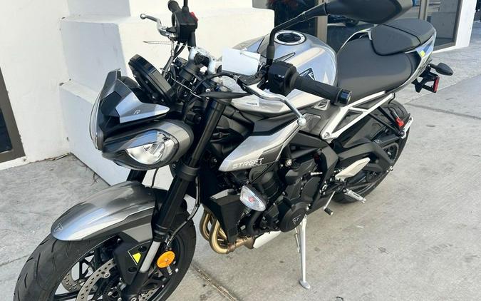 2024 Triumph Street Triple 765 R Silver Ice