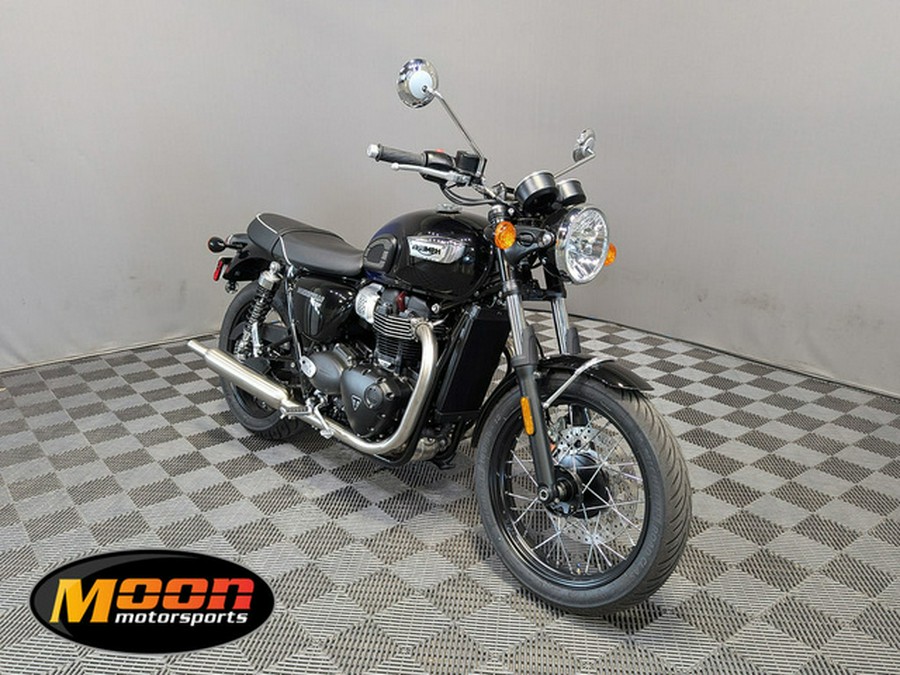 2024 Triumph Bonneville T100 Stealth Edition PHANTOM BLUE SILVER BLUE