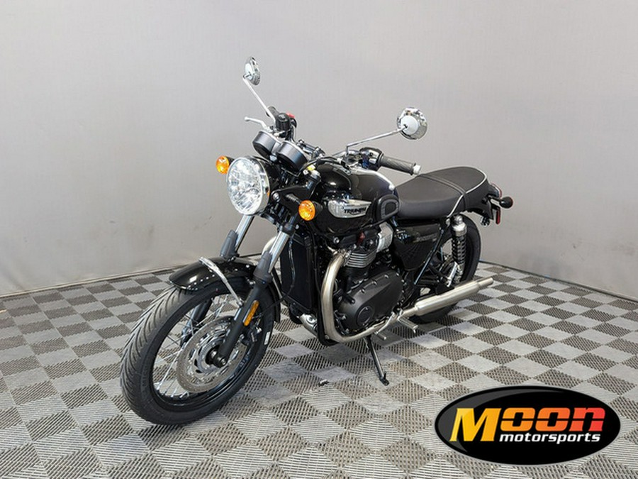 2024 Triumph Bonneville T100 Stealth Edition PHANTOM BLUE SILVER BLUE