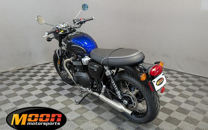 2024 Triumph Bonneville T100 Stealth Edition PHANTOM BLUE SILVER BLUE