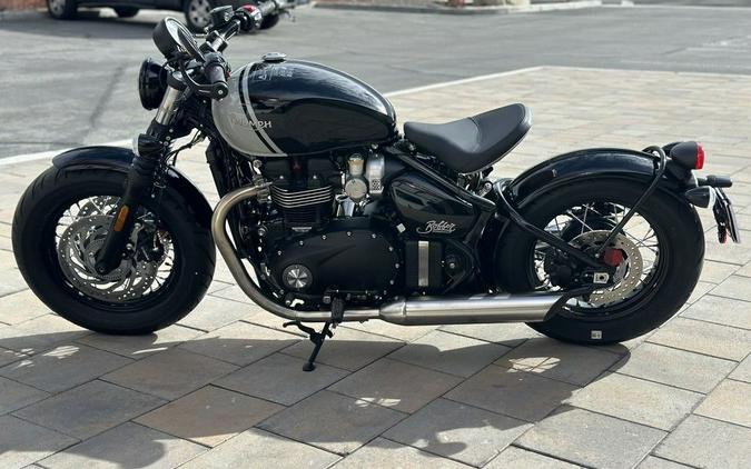 2024 Triumph Bonneville Bobber Jet Black/Ash Gray