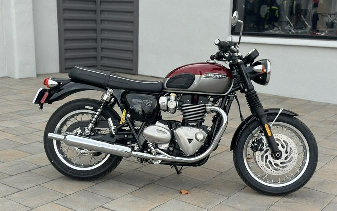 2024 Triumph Bonneville T120 Cordovan Red/Silver Ice